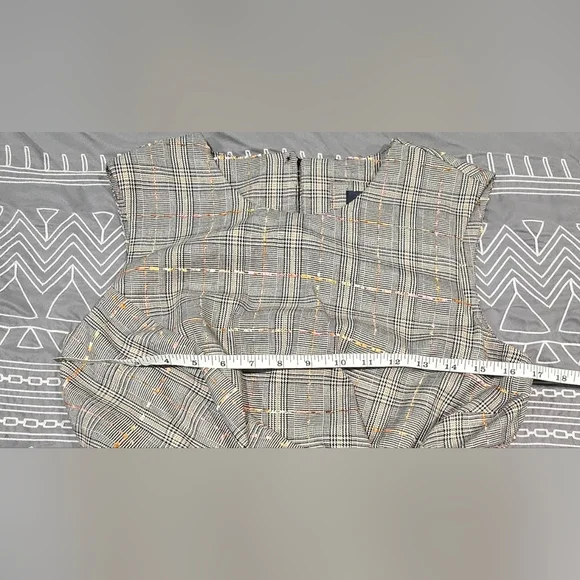 Maeve Reese Plaid Sleeveless Twist Front Dress Size 8 - Picture 6 of 12